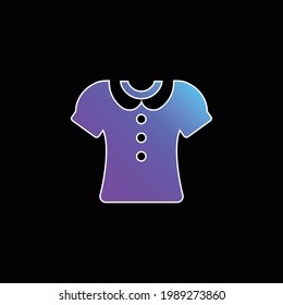 Blouse blue gradient vector icon