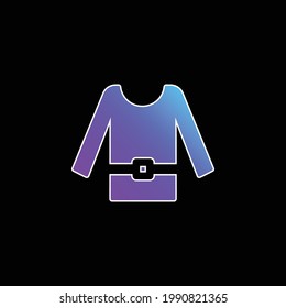 Blouse blue gradient vector icon