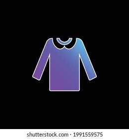 Blouse blue gradient vector icon