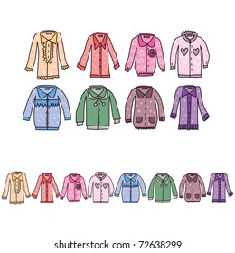 Blouse of clothes shop