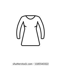 blouse clothing woman icon. Element of clothes icon for mobile concept and web apps. Thin line blouse clothing woman icon can be used for web and mobile