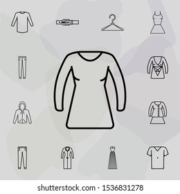 blouse clothing woman icon. Universal set of clothes for website design and development, app development