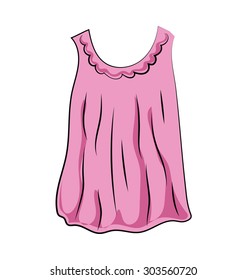 
Blouse Colored Sketchy Vector Icon
