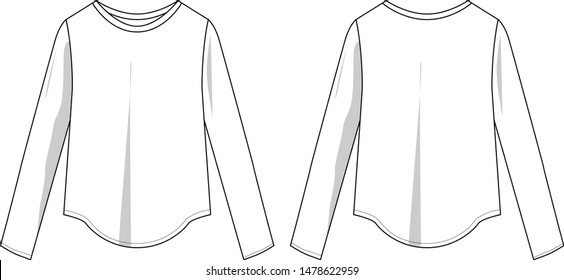blouse fashion for lady vectgor template