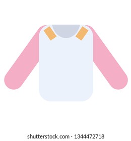 Blouse flat illustration on white