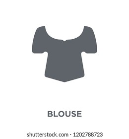 Blouse icon. Blouse design concept from Clothes collection. Simple element vector illustration on white background.