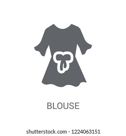 Blouse icon. Trendy Blouse logo concept on white background from Clothes collection. Suitable for use on web apps, mobile apps and print media.
