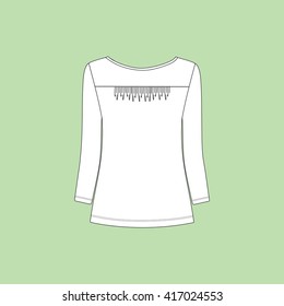 blouse lady long sleeve jersey.