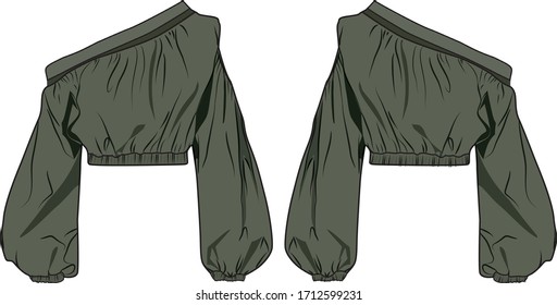 blouse for lady vector template