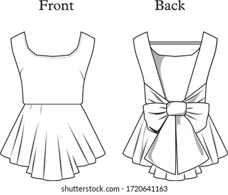 blouse for lady vector template
