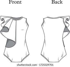 blouse for lady vector template