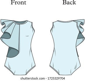 blouse for lady vector template