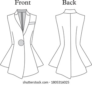 blouse for lady vector template