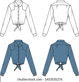 blouse for lady vector template pattern