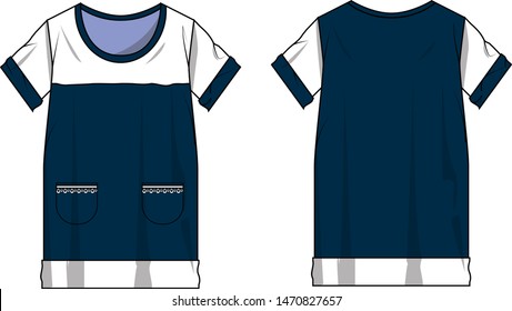 blouse for lady vector template pattern