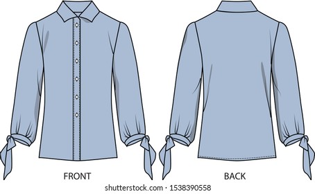 blouse for lady vector template pattern