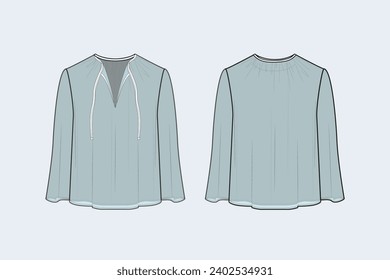 A blouse is a loose-fitting upper garment that may be worn by workmen, peasants, artists.