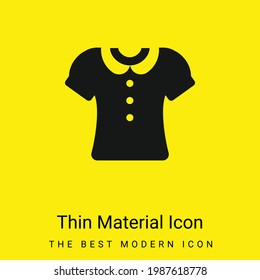 Blouse minimal bright yellow material icon
