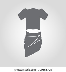 Blouse and skirt vector icon