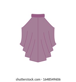 Icono de violeta de blusa. Sencillo contorno vectorial de los iconos de la ropa de mujer para ui y ux, sitio web o aplicación móvil