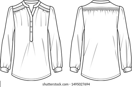 blouse for women template pattern