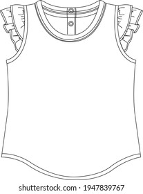 Patrón de la plantilla de niño de blusas vectoriales