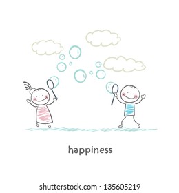 Blowing Bubbles Happiness Around Bubbles Quotes