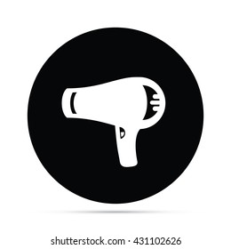 Blow Dryer Icon Circle Icon