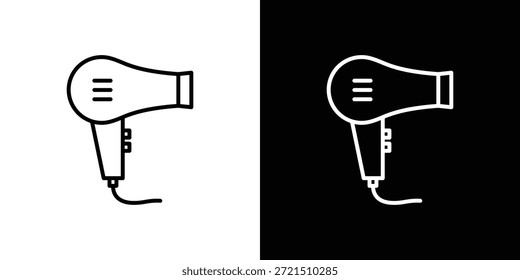 Elemento do logotipo do ícone da secadora de sopros. Ilustração vetorial. EPS10