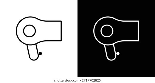 Icono de secador de pelo. Iconos de web lineal delgado