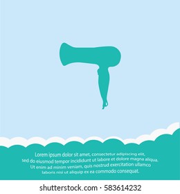 Blow Dryer  icon. Vector design.
