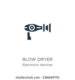 Blow dryer icon vector. Trendy flat blow dryer icon from electronic devices collection isolated on white background. Vector illustration can be used for web and mobile graphic design, logo, eps10