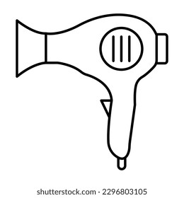 Icono de vector de negrita de contorno de secador de soplo que se puede modificar o editar fácilmente 