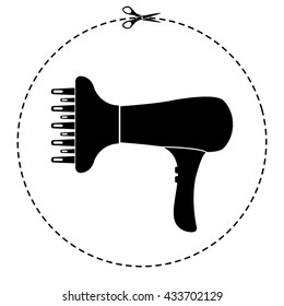 blow dryer vector icon