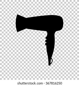 Blow Dryer;hair Dryer  - Black Vector Icon