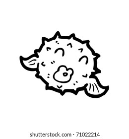 blow fish cartoon