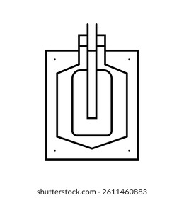 blow molding materials engineering line icon vector. blow molding materials engineering sign. isolated contour symbol black illustration