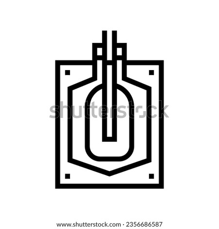 blow molding materials engineering line icon vector. blow molding materials engineering sign. isolated contour symbol black illustration