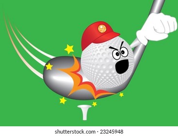 Blow on a ball (golf)