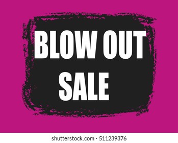 blow out sale banner
