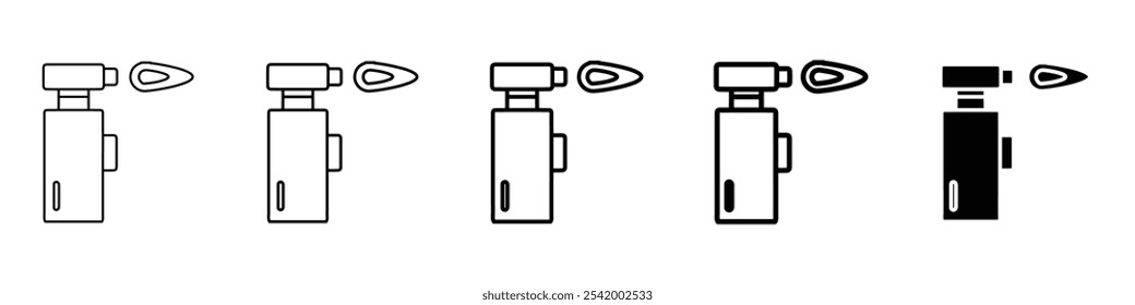 icono de soplete Ilustración de contorno simple