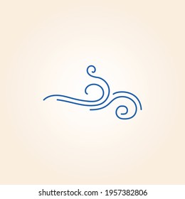 blow wind icon design vector 