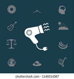 Blow-dry vector icon