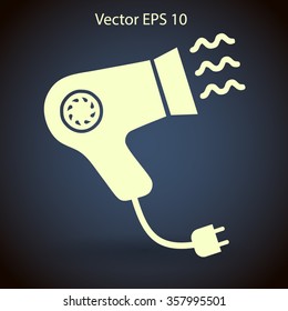 Blow-dry vector icon