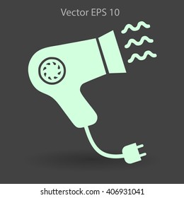 Blow-dry vector icon