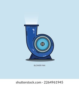 blower fan in simple graphic