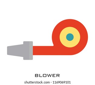 Blower flat icon signs