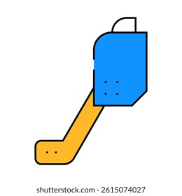 blower gardeng equipment line icon vector. blower gardeng equipment sign. isolated symbol illustration