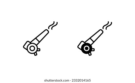 Blower icon design with white background stock illustration