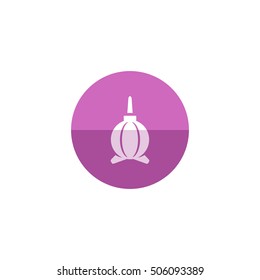 Blower icon in flat color circle style. Photography repair tool